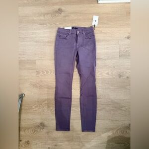 7 For All Mankind Purple Skinny Jeans